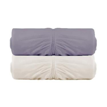 Imagem de Kit 2 Lençóis Malha Queen com Elastico Vivaldi - Fio 30/1 Penteado - 100% Algodao (Kit5)