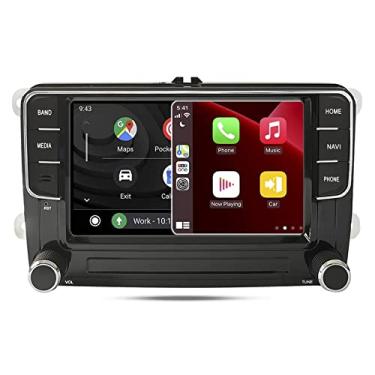 Imagem de SCUMAXCON 17.8 cm Android 13 Wireless Carplay Android Navegação GPS Auto Rádio Estéreo Carro 8-CORE 2+32G IPS Touch WiFi BT FM AM RDS DSP USB para VW Golf MK5 MK6 Jetta Passat B6 B7 Caddy Tiguan