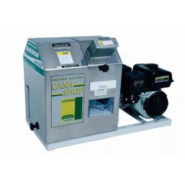 Imagem de Moenda de Cana Shop Estacionária Com Rolo Inox E Motor a Gasolina Maqtron
