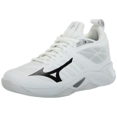 Imagem de Mizuno Tênis feminino de vôlei com dimensão ondulada, Branco/preto, 43