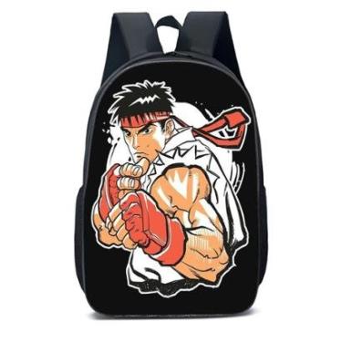 Imagem de MOCHILA ESCOLA INFANTIL JUVENIL ANIME MENINO LUTANDO-Unissex
