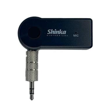 Imagem de Receptor Bluetooth Carros Automotivo Com Saída P2 Auxiliar Preta - GLO