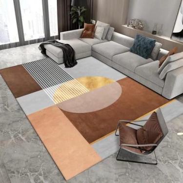 Imagem de Tapete para sala de estar, decoração de quartos, tapetes geométricos, tapete de cabeceira para quarto, sofá para casa, mesa de chá, tapete lateral, flanela 2.200 x 300 cm 78,7 x 118 pol.