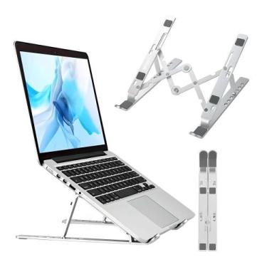 Imagem de Suporte Para Notebook E Tablet Dobrável Em Alumínio Hrebos HS-014