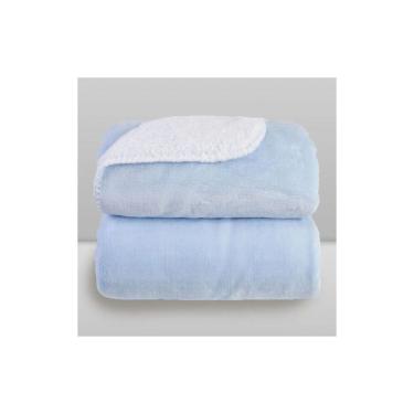 Imagem de Cobertor Donna Laço Bebê 110x90 cm Microfibra Plush com Sherpa