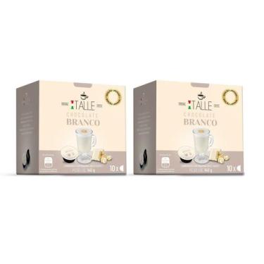 Imagem de Chocolate Branco Dolce Gusto Capsulas Cafe Italle kit 2 - Café Italle