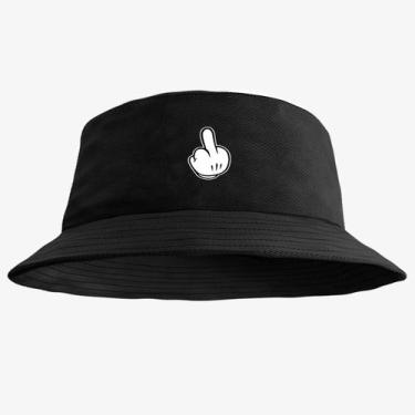 Imagem de Chapéu Bucket Hat Estampado Dedo - MP Moda Masculina, Único, Preto