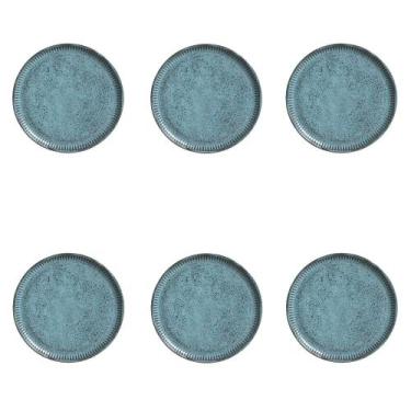 Imagem de Conjunto de Pratos de Sobremesa 06 Peças Linhas Night Sky Porto Brasil