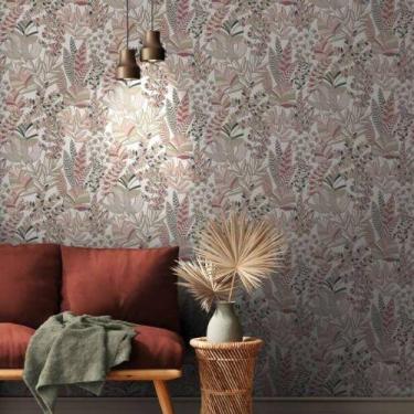 Imagem de Papel de Parede Antigua Folhagem Rosa 390954AG - AS CREATION
