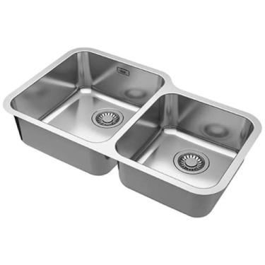 Imagem de CUBA FRANKE DUPLA DE EMBUTIR BELL BCX 120-42-35 84,5x46,5CM 14918