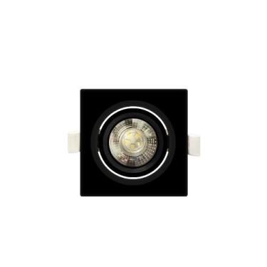 Imagem de Kit 4 Spot Embutir Quadrado Alltop LED MR16 5W 38º Preto - TASCHIBRA, 