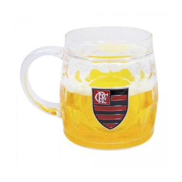 Imagem de Presente Caneca Flamengo Oficial Gel Cerveja Grande  400ml  - Mileno, 