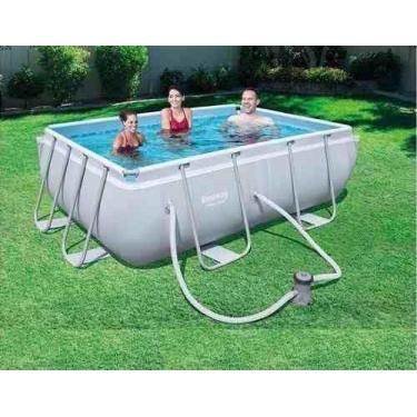 Imagem de Piscina Bestway 3662 Litros Retangular com Bomba Filtro 110v 56631