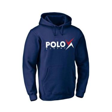 Imagem de Moletom Masculino Canguru Confortável Capuz Macio Bolsos - Polo Blu, E