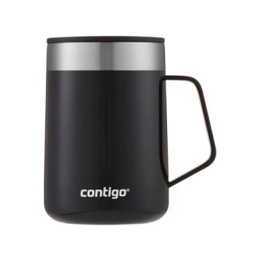 Imagem de Caneca Térmica Contigo Street Inox 414 ml Preta c/ Tampa - Coleman