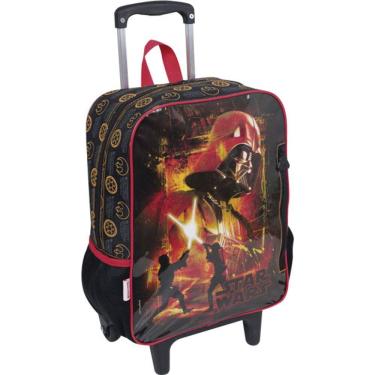 Imagem de Mochila De Carrinho Star Wars 16M Gd 2 Bolsos Pta