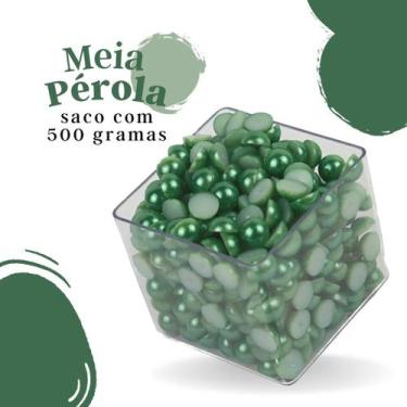 Imagem de Meia Pérola Verde Bandeira - 06 Mm Pacote Com 500 Gramas - Nybc