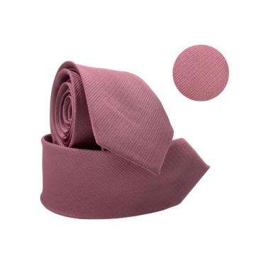 Imagem de Gravata Social Rose Gold Risco Fino Padrinho Evento - Rpires