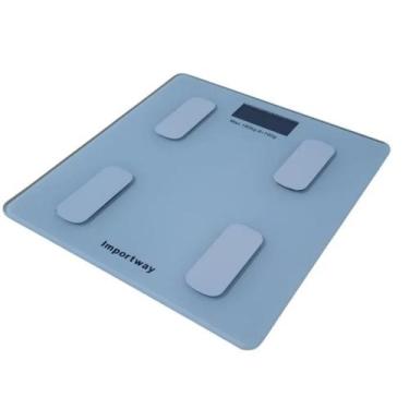 Imagem de Balança Digital Bioimpedância Com Aplicativo Bluetooth Branca - Import