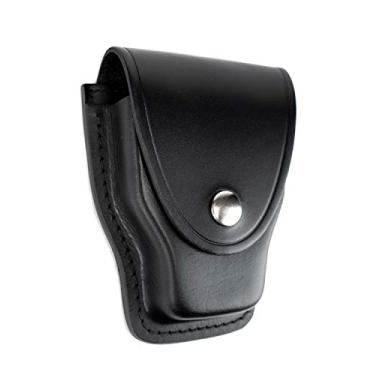 Imagem de Ryno Gear Suporte de algema de couro genuíno (liso com fecho prateado)