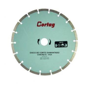Imagem de Disco De Corte Diamantado Segmentado Concreto/Viga 230mm Cortag.