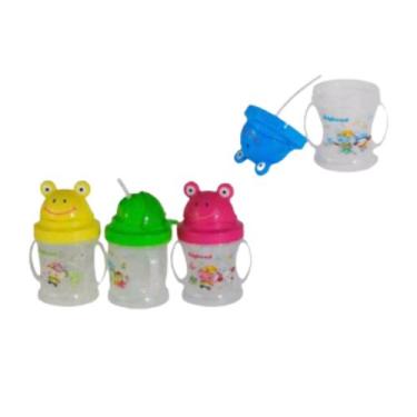 Imagem de Copo Infantil Sapinho com Tampa, Canudo e Alça 200ml - SQ-113 - ds, Ro