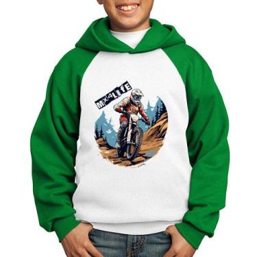 Imagem de Moletom Infantil MX4Life - Foca na Moda, Branco, Verde, 4