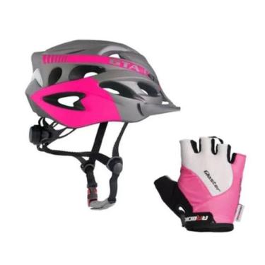 Imagem de Capacete de Ciclismo  Com Led e Com Luva Arbok Regulagem kit - A.R Var
