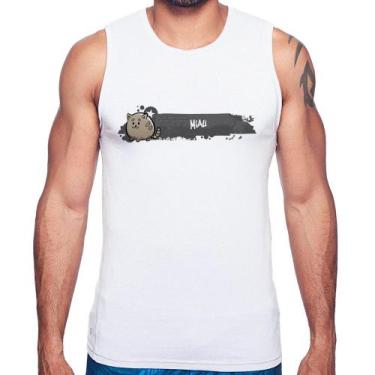 Imagem de Regata Miau - Foca na Moda, Branco, P