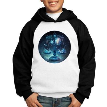 Imagem de Moletom Infantil Libra Sígno - Foca na Moda, Branco, Preto, 4