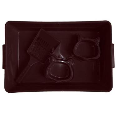 Imagem de Caixa de Areia Higiênica para Gatos Kit Fun Cat Twoo Pets - ALVORADA, 