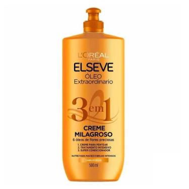 Imagem de Elseve Creme Milagroso 3 em 1 Elseve Óleo Extraordinário, 500ml