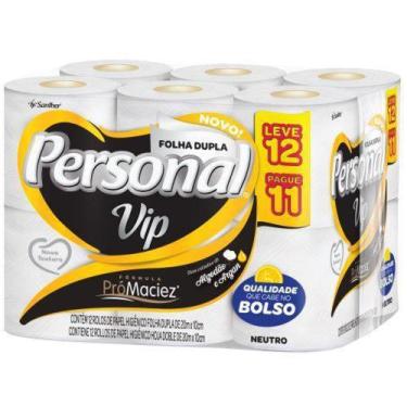 Imagem de Papel Higiênico Personal Vip Folha Dupla 12 Rolos