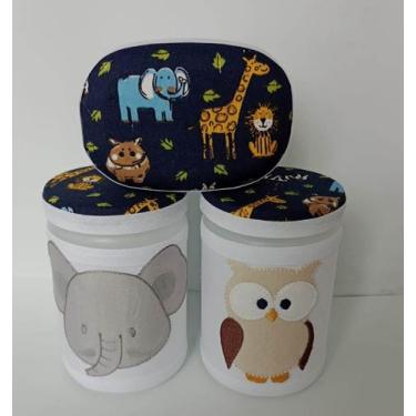 Imagem de Kit Decorativo de Pote Infantil, com 2 potes e 1 saboneteira - Laços E
