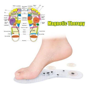 Imagem de Palmilha Magnética Massagem Transparente Terapia - oem