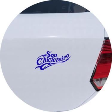 Imagem de Adesivo de Carro Sou Chicleteiro - Cor Azul - Melhor Adesivo, Azul