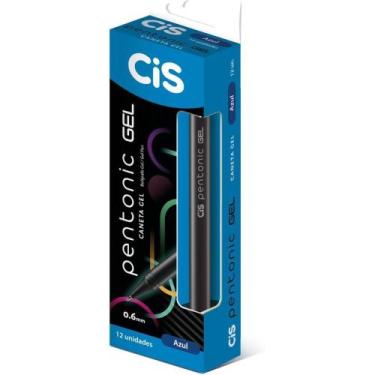 Imagem de Caneta GEL CIS Pentonic 0,6MM Azul - Caixa com 12 - Sertic