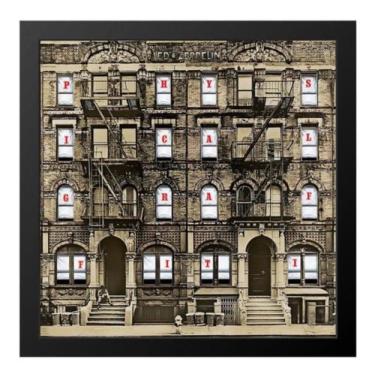 Imagem de Capa De Vinil Eternizada Led Zeppelin Classico 33x33cm - Fanarte