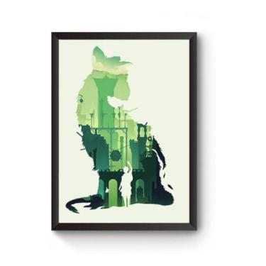 Imagem de Poster Moldurado Game The Last Guardian Quadro - Fanarte