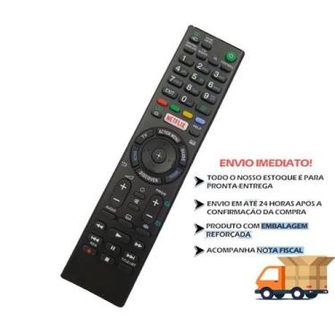 Imagem de Controle Remoto Para Tv Sony smart Bravia Netflix RMT-TX100D - LELONG