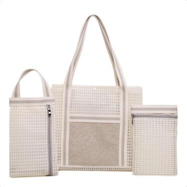 Imagem de Kit Bolsa Feminina 3 Peças Bolsa Resitente com Necessaire - Bless Aces