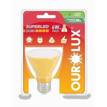 Imagem de Lâmpada Led Par 20 Bivolt 6 Watts Amarelo - OUROLUX