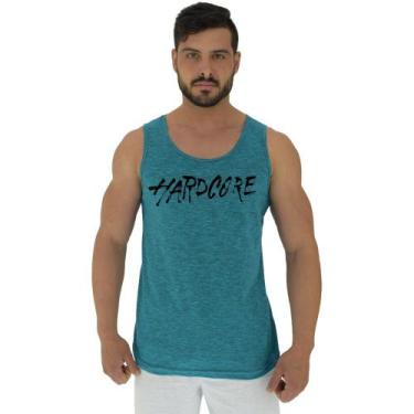 Imagem de Regata Clássica Masculina MXD Conceito Hardcore, Azul petróleo, Azul, 