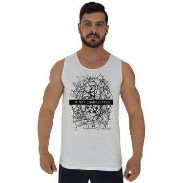 Imagem de Regata Clássica Masculina MXD Conceito I'm Not Complicated, Branco, P