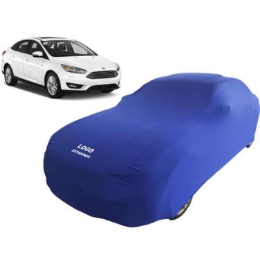 Imagem de Capa Para Cobrir Carro Ford Focus Sedan Gl Tecido Helanca - Mz, Azul