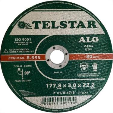 Imagem de Disco Telstar Corte Ferro A 07X7/8 - Kit C/10 PC