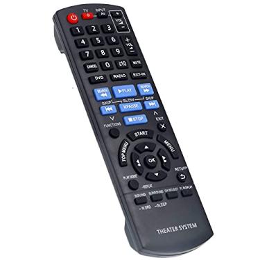 Imagem de Allimity Controle remoto de substituição N2QAYB000694 para sistema de som Panasonic DVD Home Theater SC-XH175 SA-XH175 SC-XH170 SA-XH170 SC-XH20 SA-XH20 SC-XH70 SA-XH70 SC-XH75 SA-XH75 5 SB-HFF 10