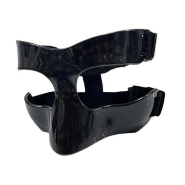 Imagem de menolana Protetor de nariz para nariz quebrado esportes protetor facial ajustável nariz proteger esportes máscara facial para basquete treino atlético futebol, Meio Quadro