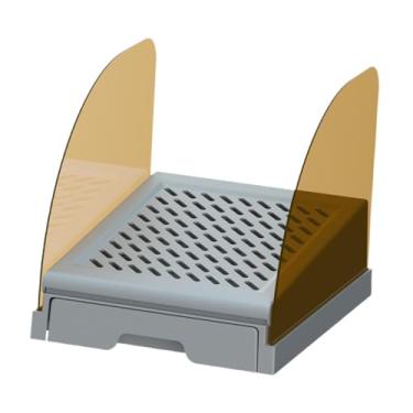 Imagem de Generic Tapete de areia para gatos, caixa de areia para gatos, reutilizável, resistente a arranhões, camada dupla, esteira de armadilha para animais de, Cinza