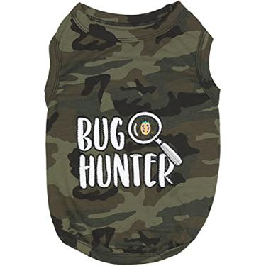 Imagem de Parisian Pet Camiseta "Bug Hunter" – Colete para cães bordado sem mangas – algodão leve, lavável na máquina – GG